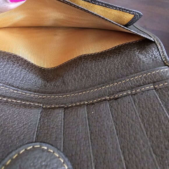 Vintage Gucci Long Leather Wallet w/cc slots ~ EVC ~ 70's/80's - Picture 8 of 14